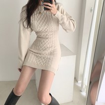 유니클로젯 와플 뒤트임 니트원피스 상표등록 파세토