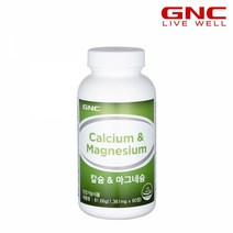 [GNC] 칼슘 앤 마그네슘 60정(30일분), 단품, 단품