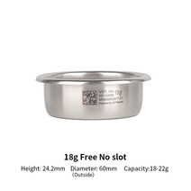 VST-58mm 15/18/20/22g 에스프레소 커피 필터 바구니 KEES Synesso Slayer LM LELIT 압력 머신 포터필터, 09 18g free No slot