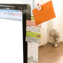 컴퓨터 메모보드 좌측 모니터 스케줄 사무용 투명 칠판