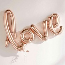 제이벌룬 알파벳은박풍선 LOVE, 로즈골드