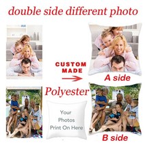 포토쿠션 쿠션제작 얼굴쿠션 강아지 고양이 맞춤형 쿠션 커버 diy 맞춤형 홈, 이중 다른, 450450mm, 협력사