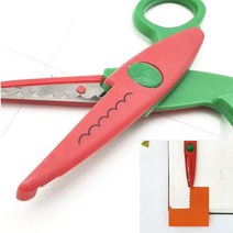 뉴리웹 핑킹가위 좁은물결 안전가위 만들기가위 DIY가위