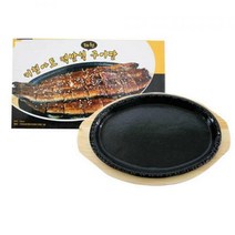 영일 맥반석 타원 스테이크판 철판 콘치즈판 콘버터구이 불판, 3호