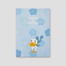 카카오프렌즈 노트 시리즈, 플라워 슬림양장노트s-튜브