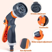 Home Garden Water Gun Spray Lawn Watering 8 Functions High Pressure Car Wash Hose Sprinkle Tools