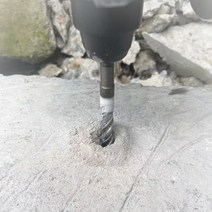 고속 콘크리트 홈파기 커팅기 절단기 원형 손잡이 부착 두 구덩이 전기 해머 드릴 벽 임팩트, 04 12mm_01 라운드_03 200mm