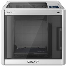 Sindoh 3D1AQ 3DWOX 1 3D 프린터 오픈 소스 필라멘트 와이파이 활용 연결 가열 금속 플렉스 베드 헤파 필터 지능형 베드 레벨링 지원 내장 카메라 빌드