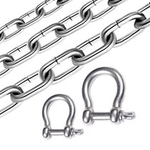 스텐 로프 SUS 샤클 규격 대형 소형 회전 스냅 와이어 후크 견인 d형 연결 안전 고리, 1.스텐샤클, 스텐샤클12mm