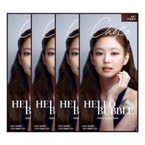 미쟝센 헬로버블 염색약 3NT다크초코턴컬러x4개 101061, 미쟝센 헬로버블 염색약 3NT다크