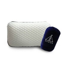 다니카 롤업 메모리폼 휴대용 캠핑 베개 + 파우치 CP-888, 화이트, 4개