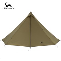 Tomount 토멍 다각형 티피텐트 옥스퍼드 감성캠핑, 감람녹색
