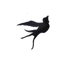 금사 은사 마크라메 실 재료 부자재 아이보리 자수 제비 새 패치 금실 아플리케 천 스티커, black B left