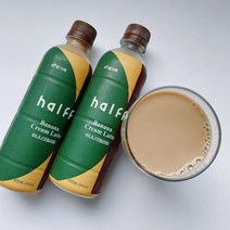 빙그레 하프커피 바나나크림라떼 페트음료 410ml, 38개