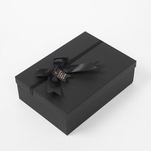 싸바리 상자 답례품 선물용 종이포장 박스 28x20 검정리본