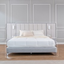 럭시2 호텔형 패브릭 라지 퀸침대＋패널1 퀸침대프레임, 패널좌형