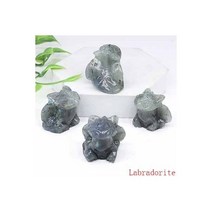 이빨없는 플라잉 드래곤 품 30mm 자연석 조각 힐링 스탈 동물 입상 공예 선물 홈 인테리어121599, Labradorite_1pcs
