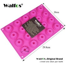 베이킹 불도장 인두 작업대 매트 스톤 WALFOS 20 캐비티 독일 미니 팬시 번트 사바린 케이크 팬 실리콘 몰드 푸딩 초콜릿 베이크웨어 쉬폰