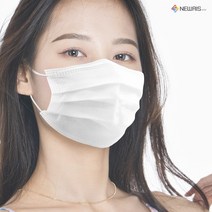 뉴리스 MB필터 국산 덴탈마스크 일회용마스크 약국마스크 국내산 보건용 의료용 병원용 수술용 얇은 식약처인증 덴탈마스크, 100매