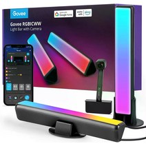 카메라가 있는 Govee LED 라이트 바 백라이트 음악 동기화 작동 게임 PC TV 방을 위한 23가지, 기본
