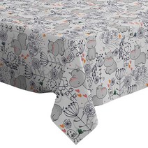 Q-Beans 직사각형 장식 식탁보 [사이즈: 152.4 x 228.6cm] 실내 및 실외용 세탁 재사용 가능한 테이블 보 커버 (축제 분위기의 Khokhloma 전통) 3998, [60 x 90 in.]