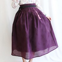 생활한복허리치마 명절옷 핑크 덧치마 부모님선물 특별한날 칠순잔치 질이좋은