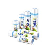 크린랲 그린 유즈웰 일회용 미니 위생 롤백 롤 음식 비닐 봉투 봉지 롤팩, 01_크린유즈웰 롤백 200매(17x25)