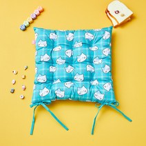 [버터샵] 크리스마스 홀리졸리 밀크캣 식방석 45X45 그린체크