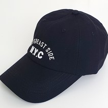 nyc 자수 야구모자 캐주얼 심플 면 남녀공용 볼캡