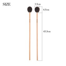 마림바 칼림바 마림바 말렛 전문 타악기 메이플 드럼 스틱 부품 실로폰 글로켄슈필 벨, 02 Brown