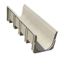 산마루측구 선형 배수로 U형 플라스틱 배수관 배수구, 폭25×높이12.5×길이100cm