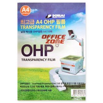 오피스존 A4 OHP 투명필름 벌크 10장 묶음, 단품