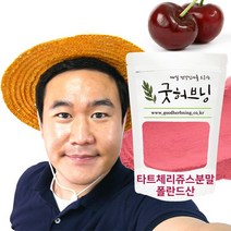 굿허브닝 타트체리 쥬스 주스 분말 가루 원액 파우더 폴란드산 200g, 1개