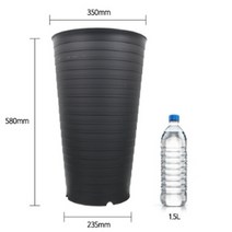 58cm 대형 큰 화분 토분 높은 식물 키우기 산세베리아 타이거하니 여인초, 그레이
