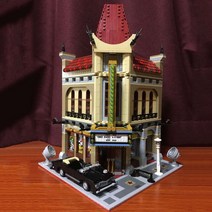 Creatoring Expert 벽돌 은행 카페 코너 모델 Moc 모듈러 하우스 빌딩 블록 장난감 애완 동물 도서 숍 타운 홀 다운타운 식당, 10 palace cinema