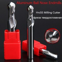 컷쏘 2 플루트 절단 hrc58 2mm 3mm 4mm 알루미늄 구리 가공 cnc 텅스텐 강철 sprial 비트 밀링 커터 볼 코 엔드 밀 r1, r1.5x6xd3x50l