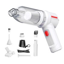 사이클론 필터 부품 부속품 집진기 무선 진공 청소기 먼지 캐쳐 3in 1 흡입 인플레이션 기계 강력한 팽창, 01 White high TYPE, 01 White high TYPE