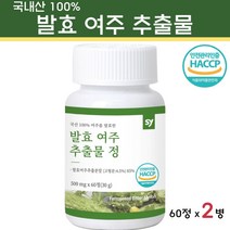 발효 여주 추출물 정 국산 고농축 고함량 고과 식물성 인슐린 홍국균 구기자 돼지감자 효능 알약형, 60정 X 2병