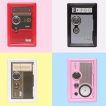 바보사랑 레트로 메탈 세이프 캐쉬박스 4종.디자인에버(무료배송), 핑크라디오