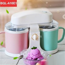 가정용 소프트 아이스크림 기계 요거트 젤라또 bql-a10e1 220v50hz 자동 이중 배럴 대용량 어린이 과일 자체 제작 1000ml, [01] 220V