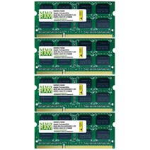 NEMIX RAM 32GB SODIMM 메모리 업그레이드 키트 (4x8GB) DDR3 1333MHz PC3-10600 CL9 애플 iMac (2010 중반기 27인치 2011 8, 32GB (4x8GB)
