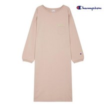 챔피온 여성 ASIA Champion 사이드 슬릿 롱 원피스 핑크