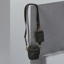 BENOVERO 23SS 왁스캔버스 벨트백 grey