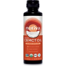Nutiva C8 MCT오일 USDA 유기농 비건 355ml, 1개