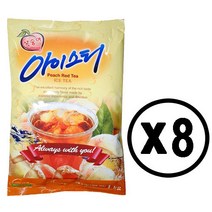 대호 복숭아 아이스티 고형차, 1kg, 8개