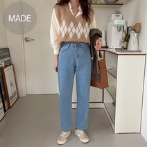 투투 [당일발송]3XL 여성 일자데님 무보정 깔끔한핏 편하고 예쁜 와이드 여름까지 dm137