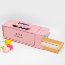 서랍식 롤케이크 1줄상자(핑크) 10개 set
