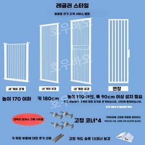 고양이 방묘문 펜스 안전문 대형 개벽 견문 현관 중문 출입문 강아지 가드, 120cm세트