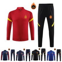 스페인 국가대표 겨울 기모 축구 트레이닝복세트 E262