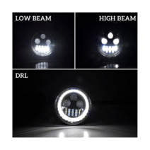 경주 하이 로우 빔 헤일로 DRL LED 헤드 라이트 프론트 램프 V로드 VRSCA 스트리트 2002 액세서리, 한개옵션0